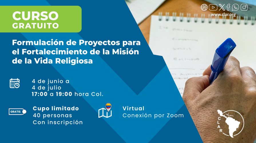 Comienza curso para fortalecer la misión de la Vida Religiosa a través de la formulación de proyectos