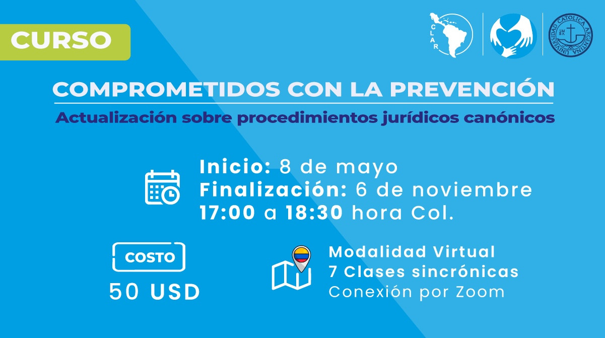 ¡Inicia curso sobre prevención y derecho canónico para la Vida Religiosa en América Latina!